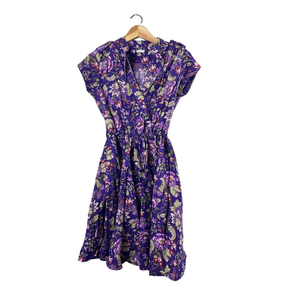 Women's Purple Floral AK Casuals Dress 42